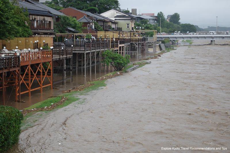 flooding at Kamo River bed