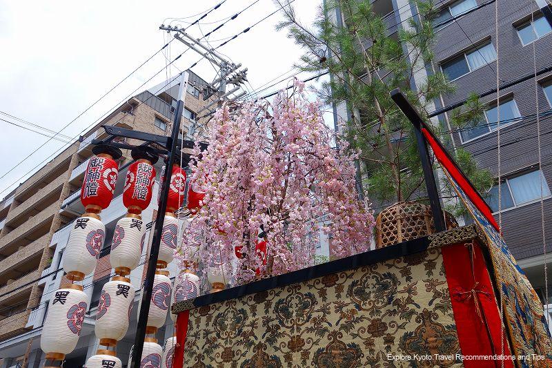 Gion Festival Kuroshiyama's Cherry Blossoms